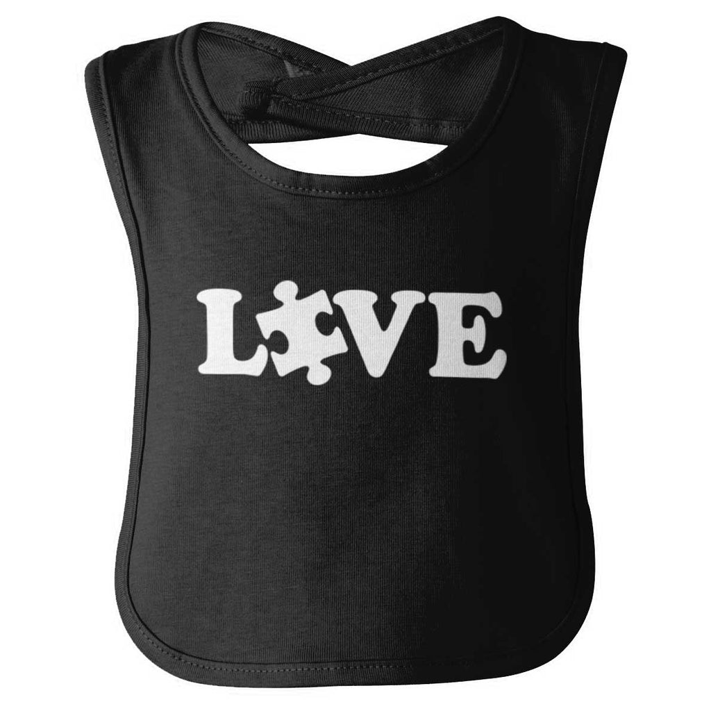 Love Autism Infant Baby Bib-Direct To Garment Print-Brisco Baby