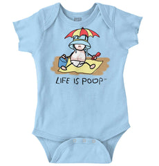 Beach Umbrella Romper-Direct To Garment Print-Brisco Baby