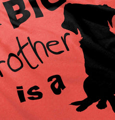 Brother is a Dog Football Romper Bodysuit-Direct To Garment Print-Brisco Baby