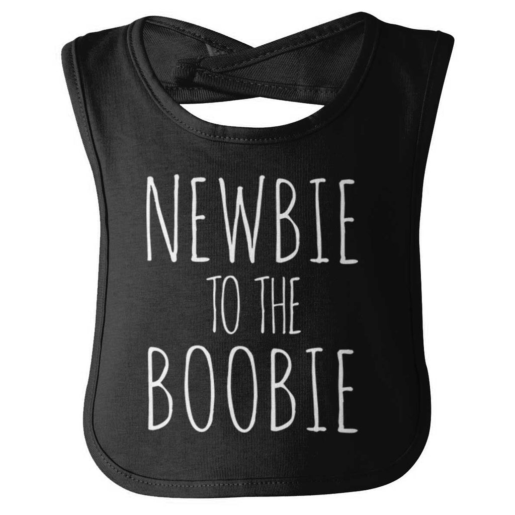 Newbie Boobie Infant Baby Bib-Direct To Garment Print-Brisco Baby