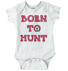 Cute Born To Hunt Deer Romper Bodysuit-Direct To Garment Print-Brisco Baby