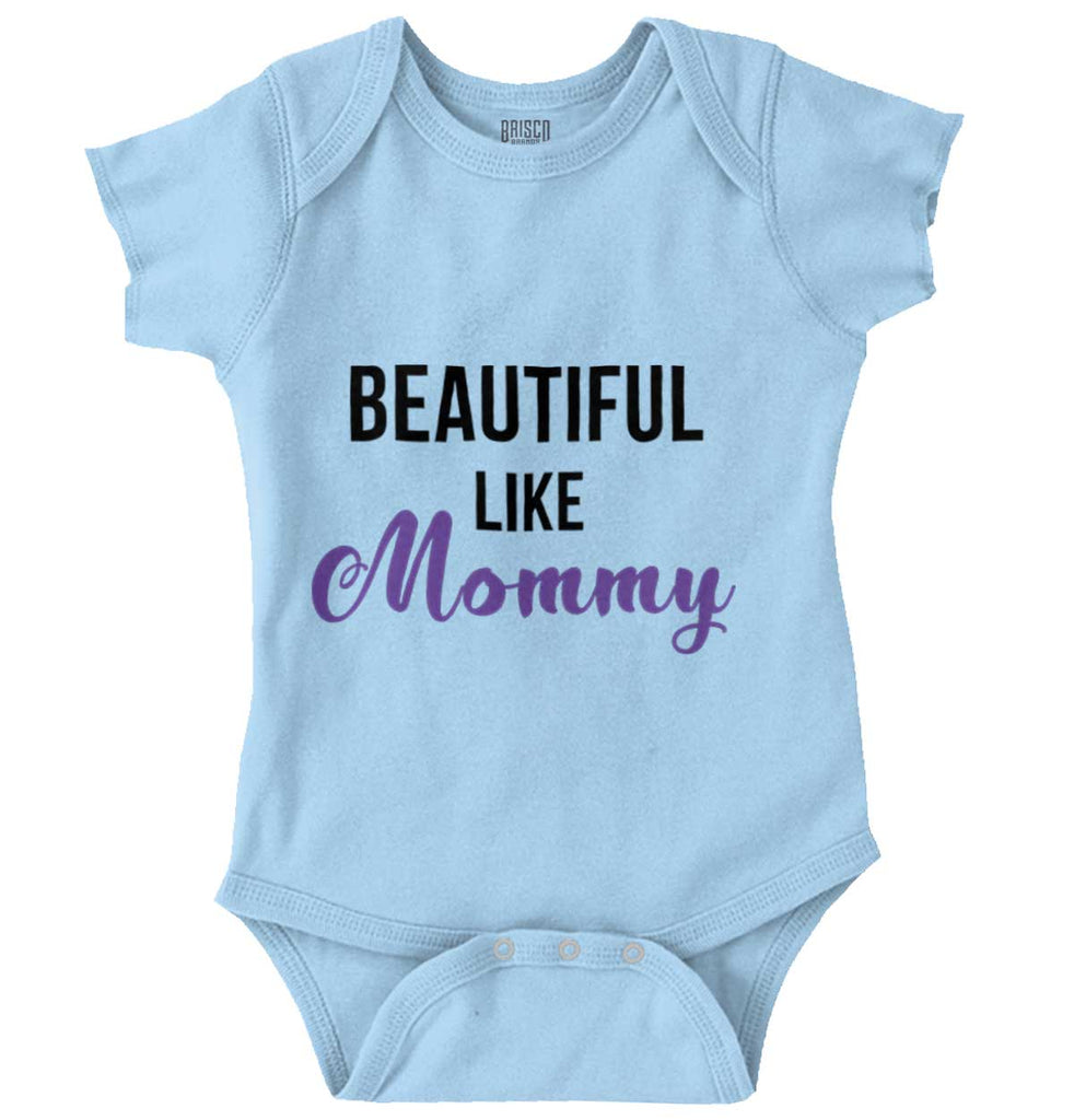 Beautiful Like Mommy Romper Bodysuit-Direct To Garment Print-Brisco Baby
