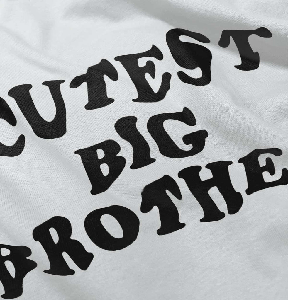Cutest Big Brother Infant Baby Bib-Direct To Garment Print-Brisco Baby
