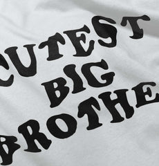 Cutest Big Brother Infant Baby Bib-Direct To Garment Print-Brisco Baby
