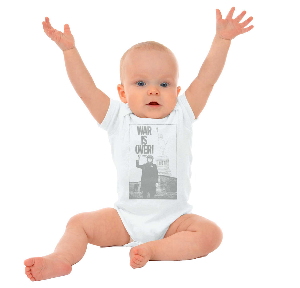 War Is Over Romper Bodysuit-Direct To Garment Print-Brisco Baby