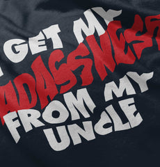 Badass Uncle Romper Bodysuit-Direct To Garment Print-Brisco Baby