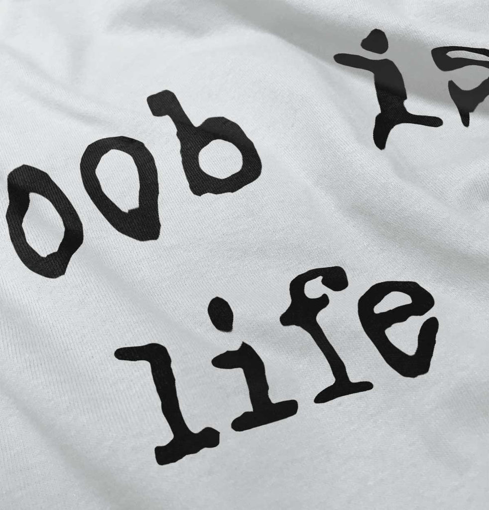 Boob Is Life Romper Bodysuit-Direct To Garment Print-Brisco Baby
