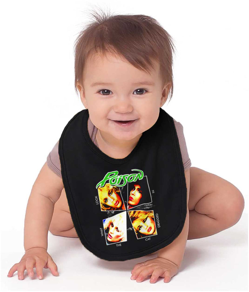 What The Cat Dragged In Infant Baby Bib-Direct To Garment Print-Brisco Baby