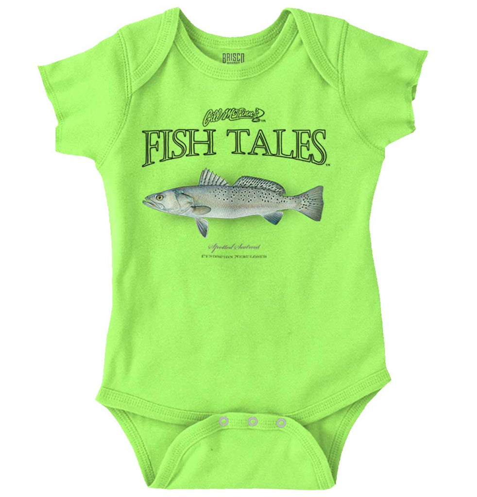 Spotted Seatrout Romper Bodysuit-Direct To Garment Print-Brisco Baby