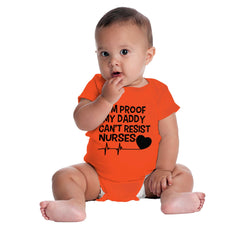 Can't Resist Nurses Romper Bodysuit-Direct To Garment Print-Brisco Baby