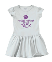 Member of the Pack Solid Baby Infant Dress-Direct To Garment Print-Brisco Baby