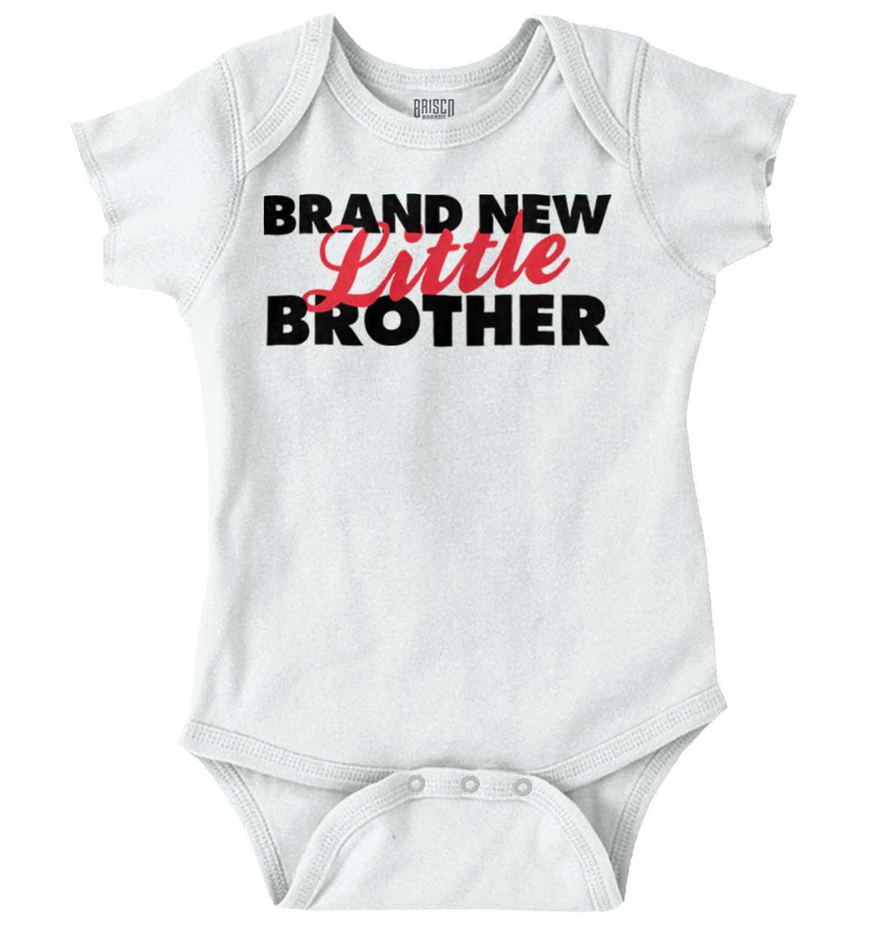 Brand New Little Brother Romper Bodysuit-Direct To Garment Print-Brisco Baby