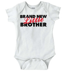 Brand New Little Brother Romper Bodysuit-Direct To Garment Print-Brisco Baby