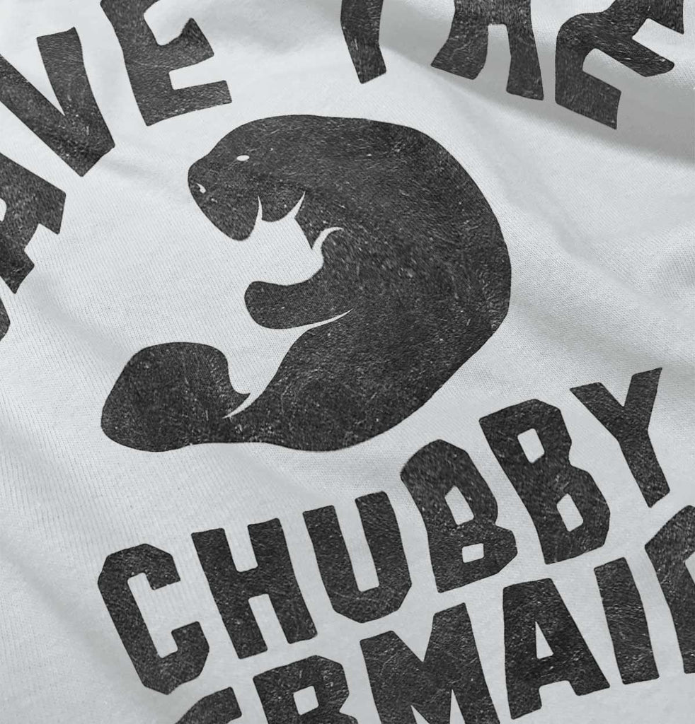 Chubby Mermaid Infant Baby Bib-Direct To Garment Print-Brisco Baby