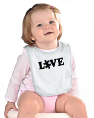 Love Autism Infant Baby Bib-Direct To Garment Print-Brisco Baby
