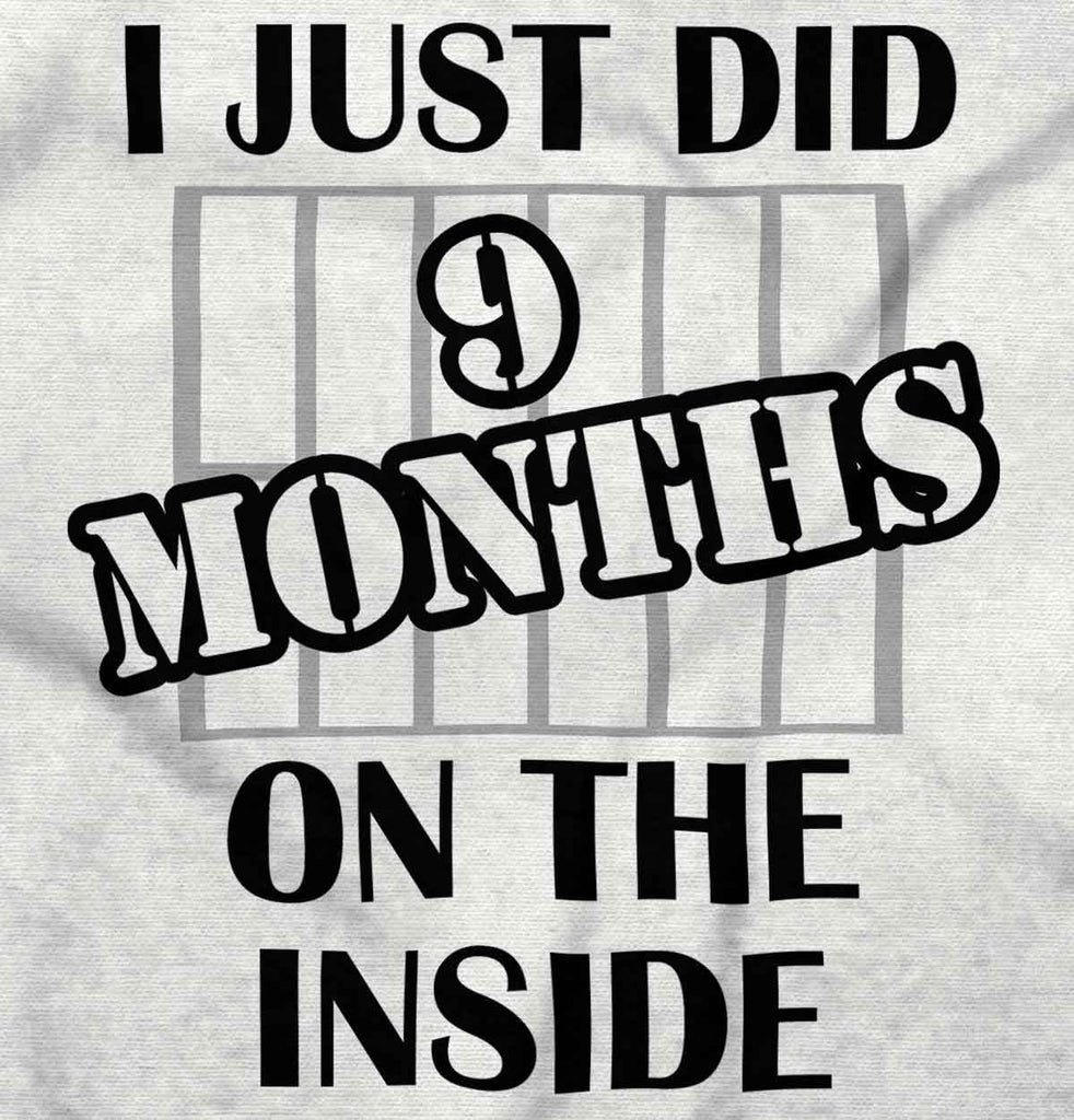 9 Months On The Inside Romper Bodysuit-Direct To Garment Print-Brisco Baby