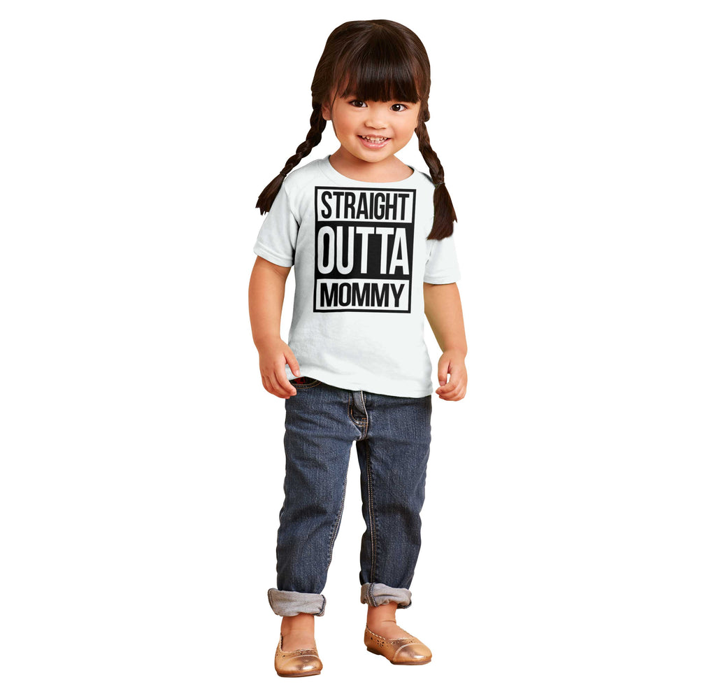 Straight Outta Mommy Infant Toddler T Shirt-Direct To Garment Print-Brisco Baby