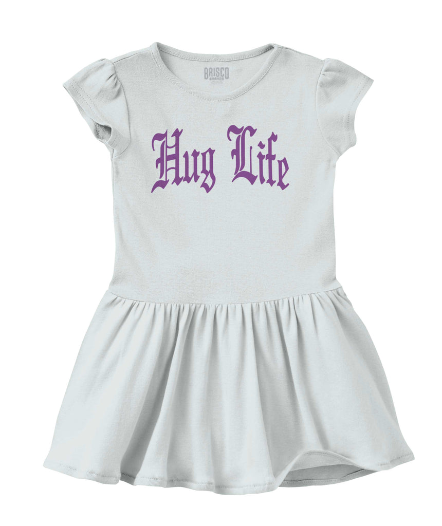 Hug Life Solid Baby Infant Dress-Direct To Garment Print-Brisco Baby