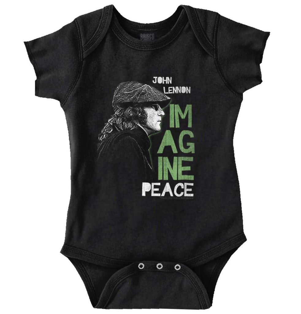 Imagine Peace Romper Bodysuit-Direct To Garment Print-Brisco Baby
