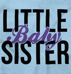 Little Baby Sister Infant Baby Bib-Direct To Garment Print-Brisco Baby
