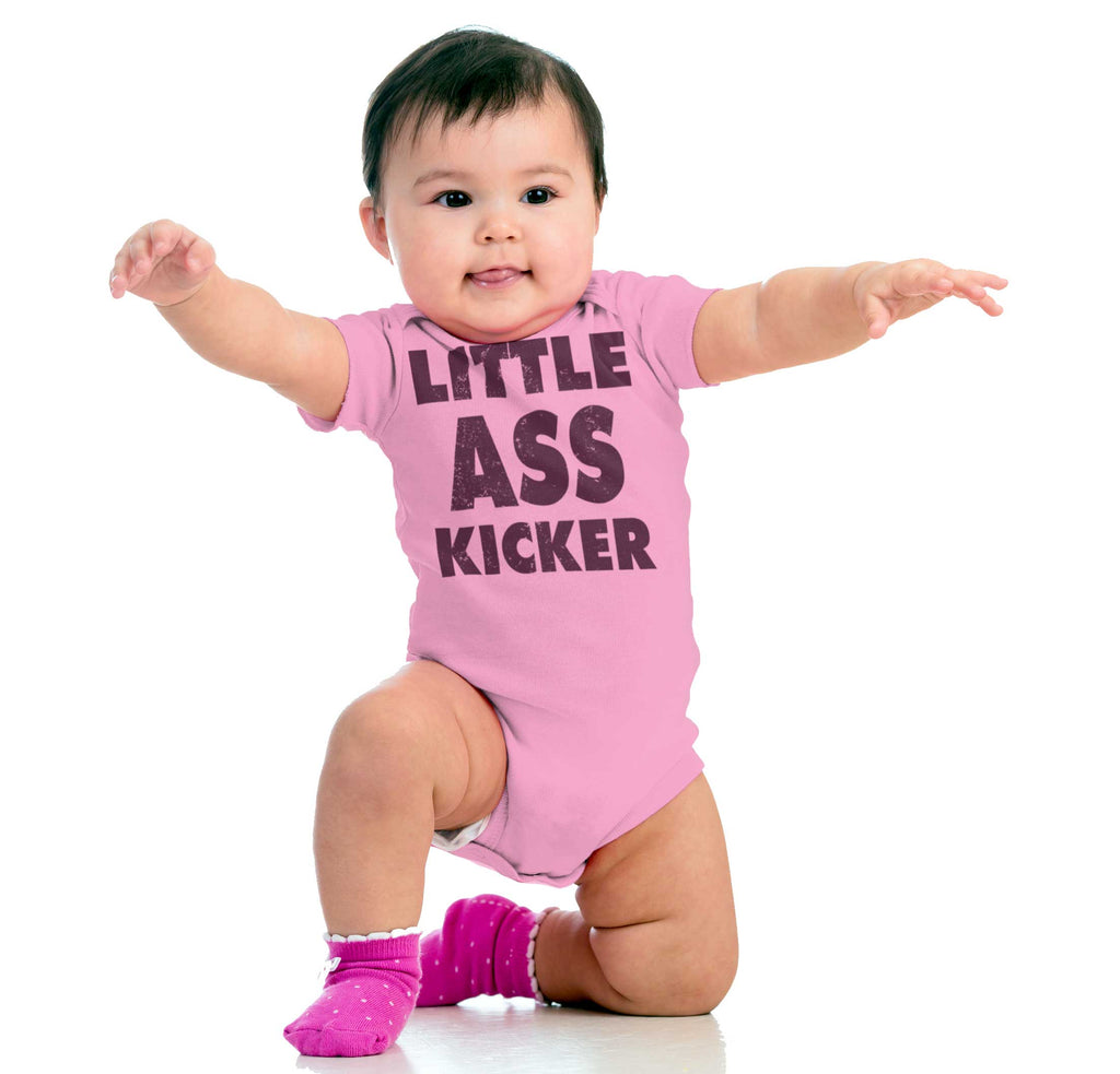 Ass Kicker Romper Bodysuit-Direct To Garment Print-Brisco Baby
