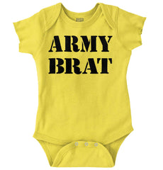 Army Brat Romper Bodysuit-Direct To Garment Print-Brisco Baby