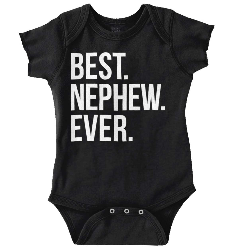Best Nephew Ever Romper Bodysuit-Direct To Garment Print-Brisco Baby