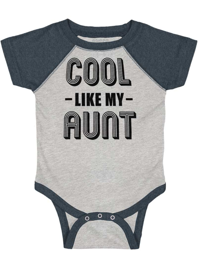 Aunt is Single Raglan Romper Bodysuit-Direct To Garment Print-Brisco Baby
