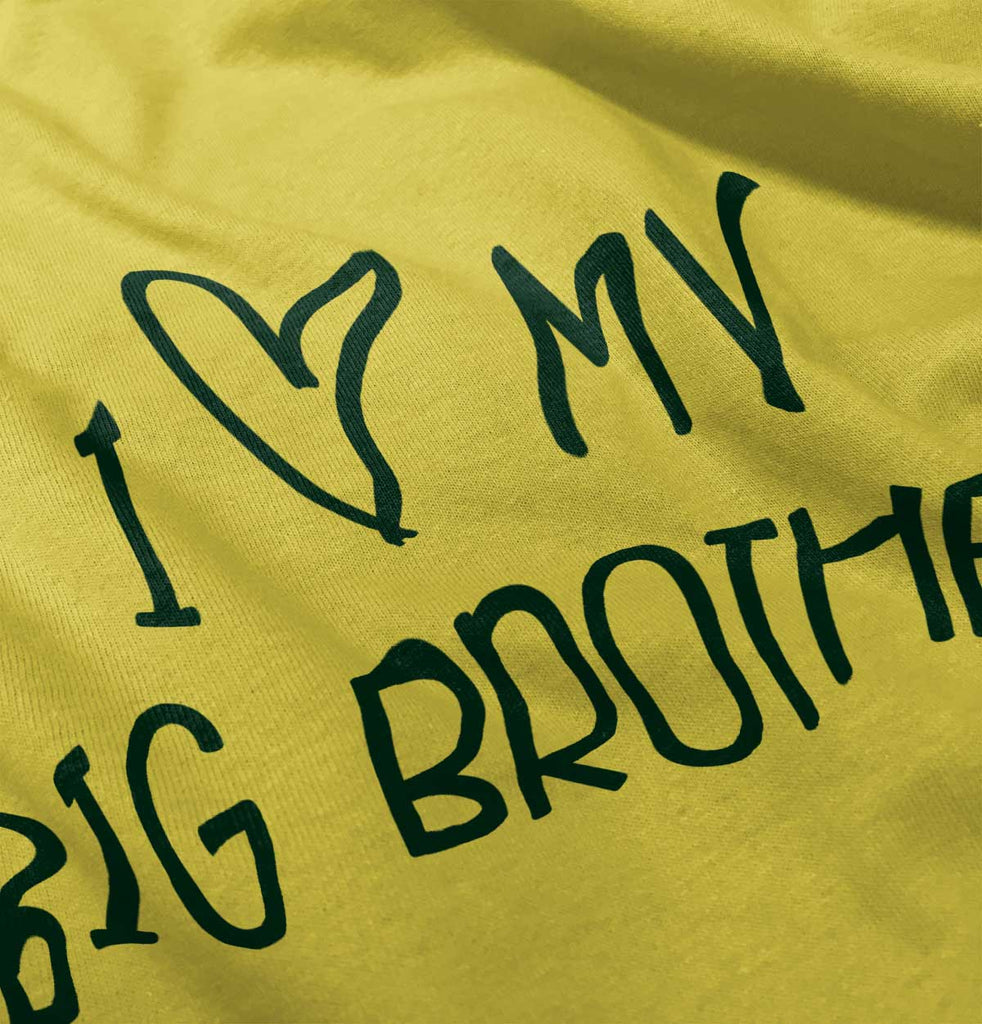 I Love My Big Brother Romper Bodysuit-Direct To Garment Print-Brisco Baby