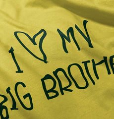 I Love My Big Brother Romper Bodysuit-Direct To Garment Print-Brisco Baby