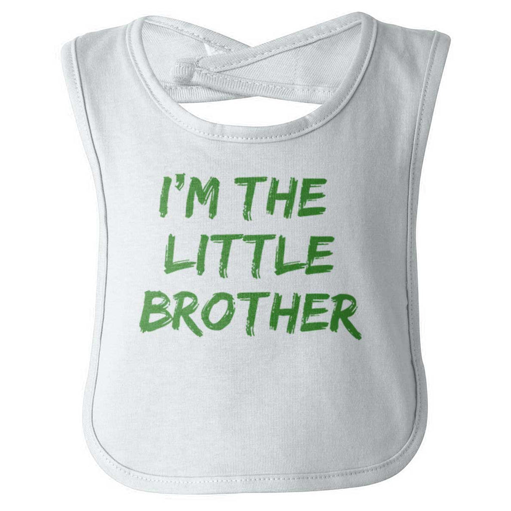 I'm The Little Brother Infant Baby Bib-Direct To Garment Print-Brisco Baby