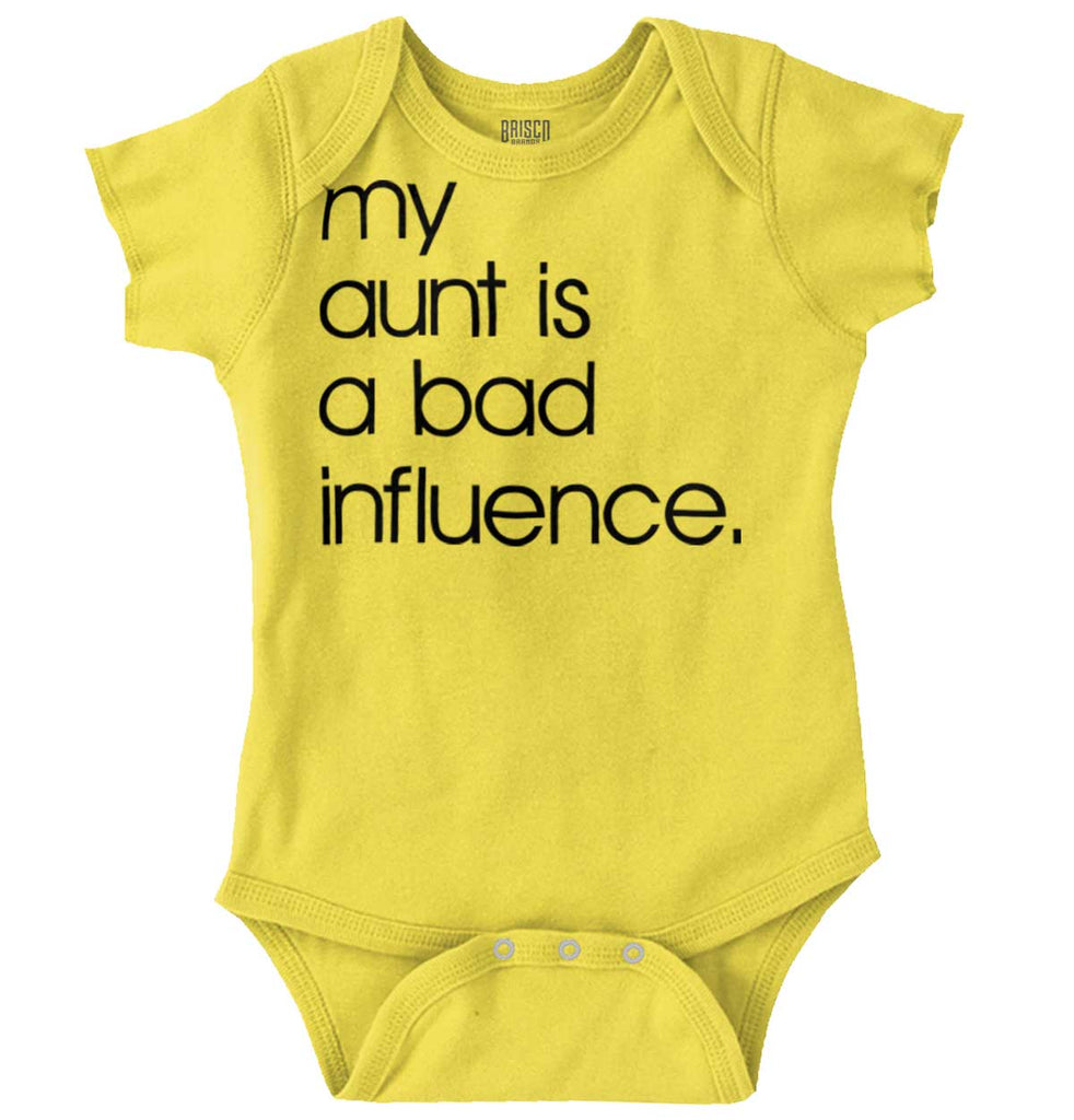 Bad Influence Romper Bodysuit-Direct To Garment Print-Brisco Baby