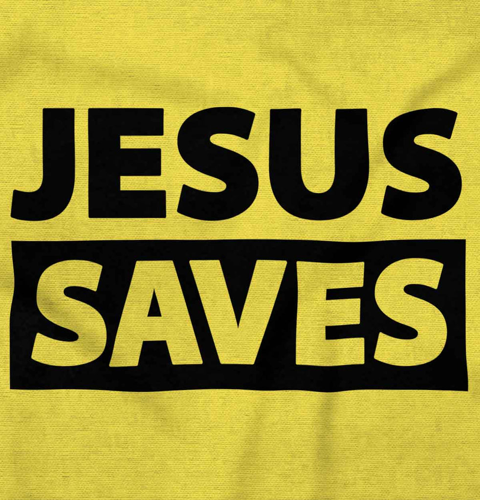 Jesus Saves Romper Bodysuit-Direct To Garment Print-Brisco Baby
