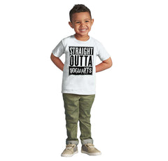Straight Outta Hogwarts Infant Toddler T Shirt-Direct To Garment Print-Brisco Baby