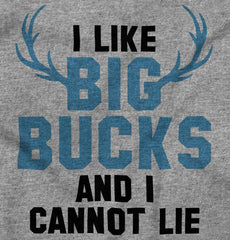 I Like Big Bucks Football Romper Bodysuit-Direct To Garment Print-Brisco Baby