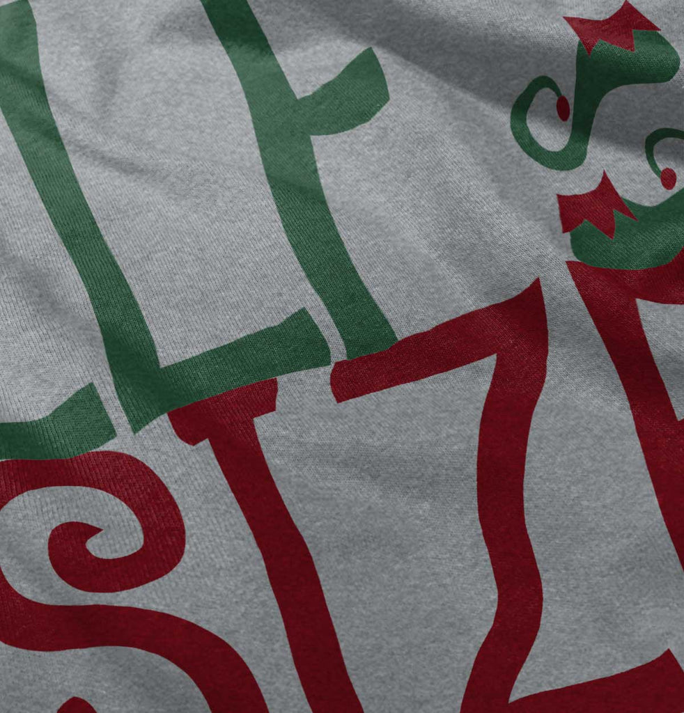 Elf Size Infant Toddler T Shirt-Direct To Garment Print-Brisco Baby