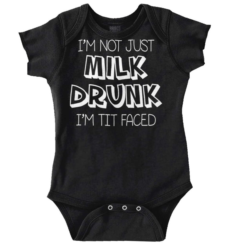 Milk Drunk Romper Bodysuit-Direct To Garment Print-Brisco Baby
