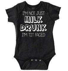 Milk Drunk Romper Bodysuit-Direct To Garment Print-Brisco Baby