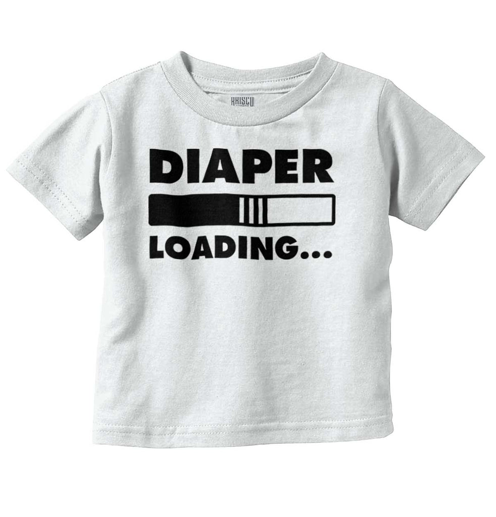 Loading Diaper Infant Toddler T Shirt-Direct To Garment Print-Brisco Baby