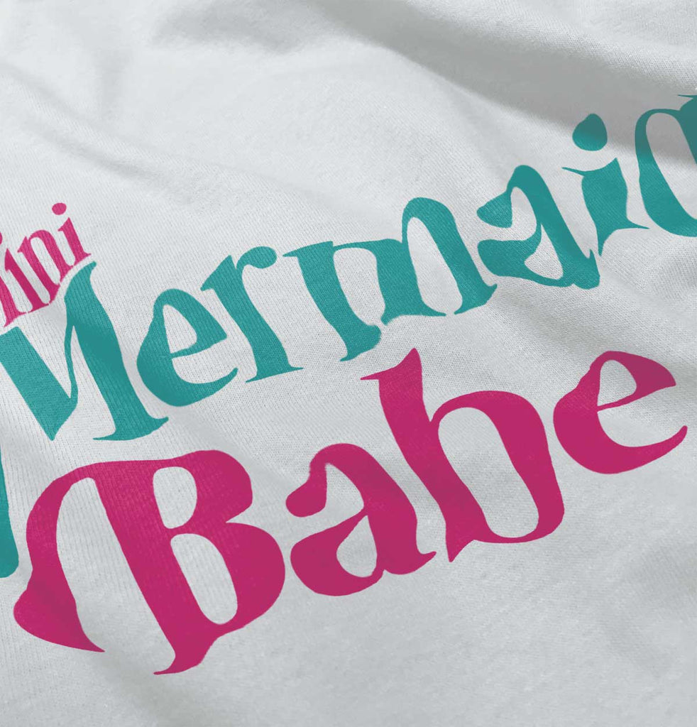 Mini Mermaid Baby Infant Baby Bib-Direct To Garment Print-Brisco Baby