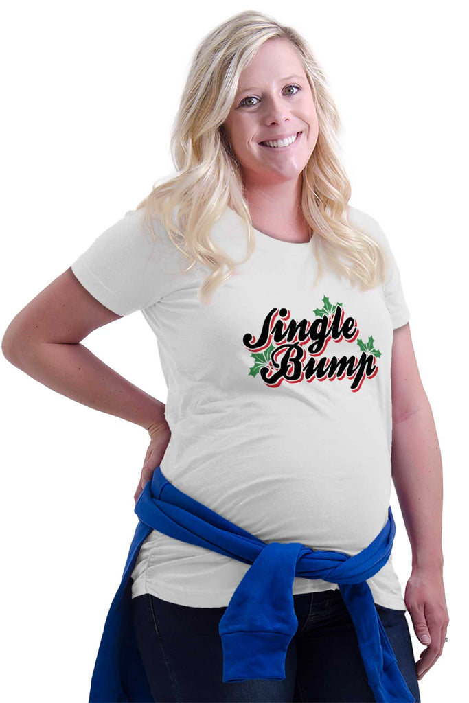 Jingle Bump Maternity T-Shirt-Direct To Garment Print-Brisco Baby