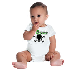 Poison Skull Romper Bodysuit-Direct To Garment Print-Brisco Baby