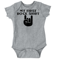 Rock Shirt Romper Bodysuit-Direct To Garment Print-Brisco Baby