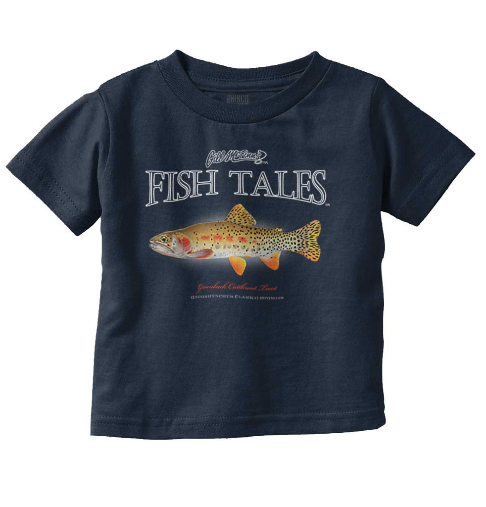 Greenback Trout Infant Toddler T Shirt-Direct To Garment Print-Brisco Baby