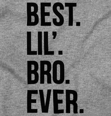 Best Lil' Bro Ever Romper Bodysuit-Direct To Garment Print-Brisco Baby