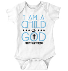Cross Of God Romper Bodysuit-Direct To Garment Print-Brisco Baby