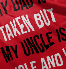 Dad Taken Uncle Sing Toddler Pullover Hoodie-Direct To Garment Print-Brisco Baby