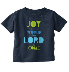Joy To The World Infant Toddler T Shirt-Direct To Garment Print-Brisco Baby