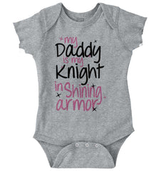 Knight In Shining Armor Romper Bodysuit-Direct To Garment Print-Brisco Baby