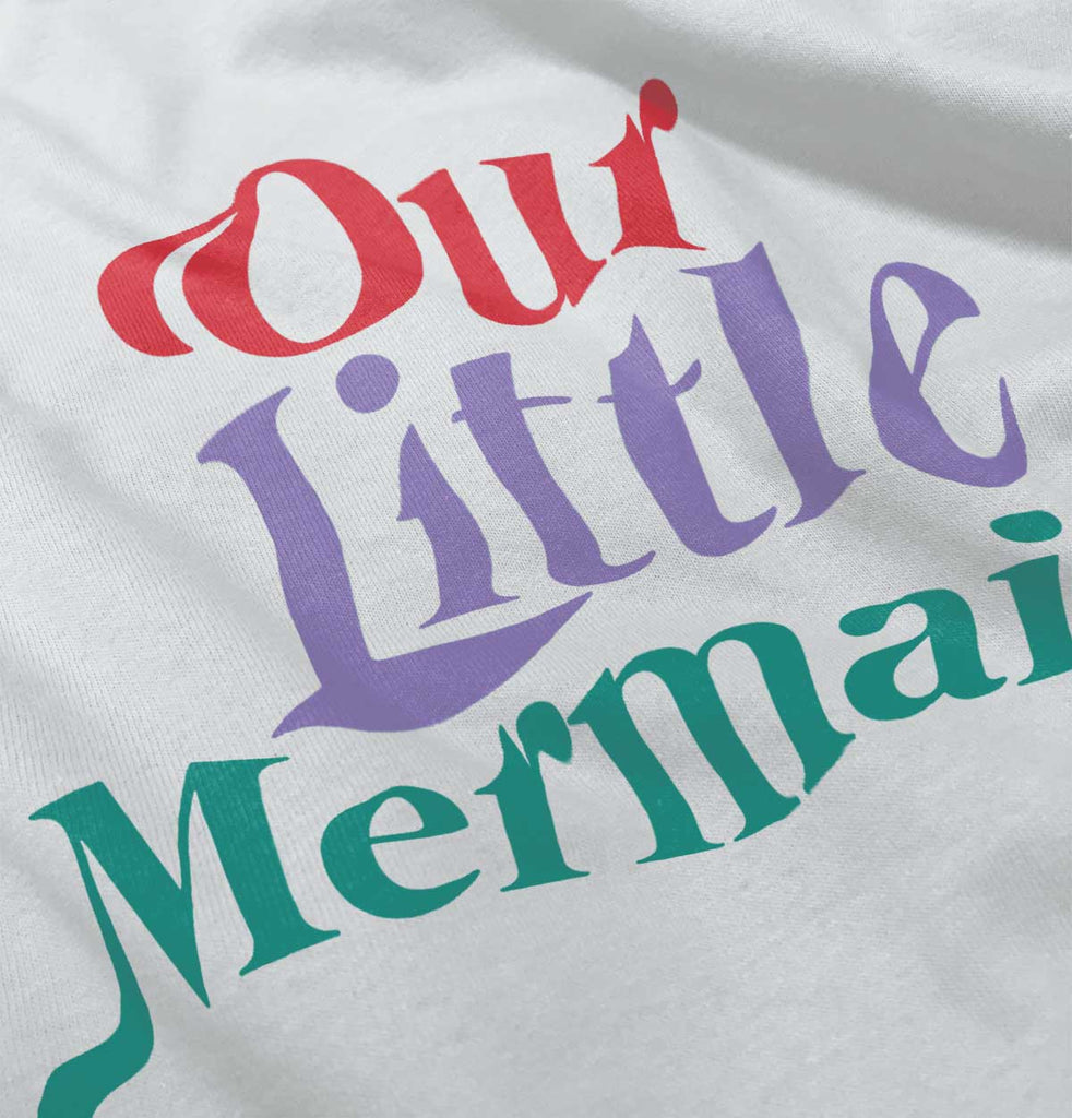 Our Little Mermaid Infant Baby Bib-Direct To Garment Print-Brisco Baby